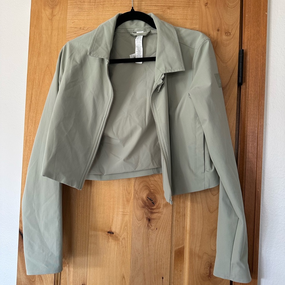 Alo Sage Green Cropped Jacket